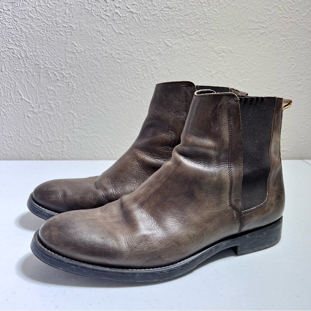 Bacco Bucci Men's Brown Leather Chelsea Boots
